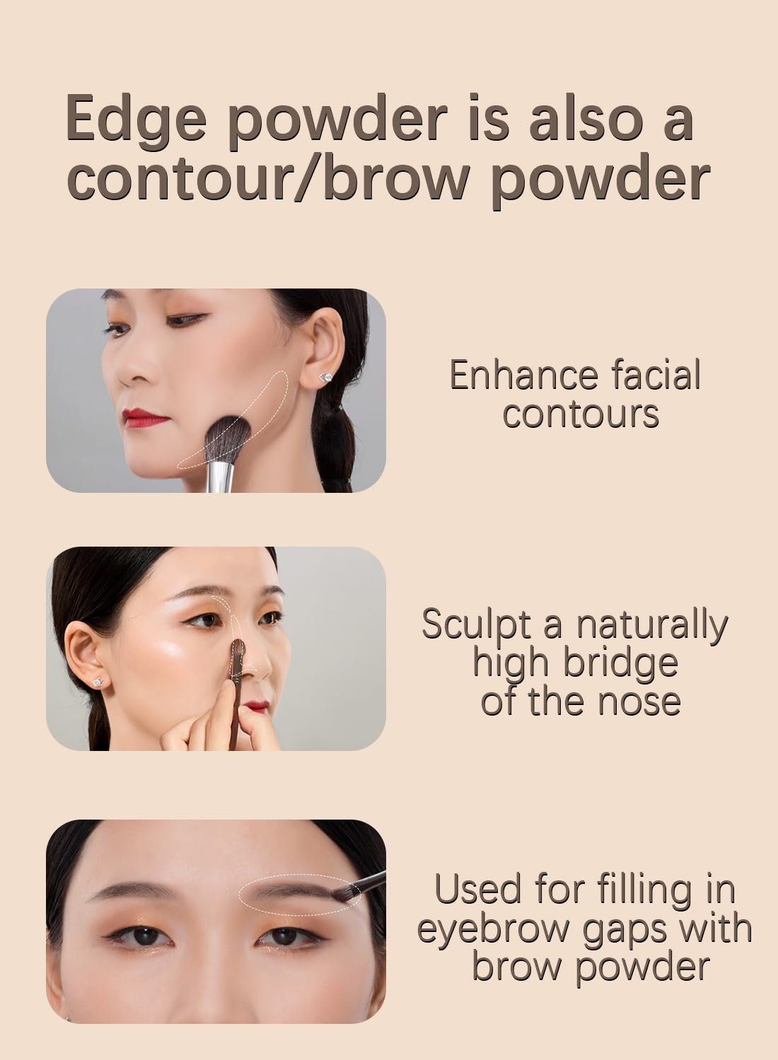 Instantly Hair Shadow Stick with Puff Touch, Root Touch Up Hair Powder, Root Cover Up Hair Color for Thinning Grey Hairline, Hair Root Concealer for Women and Men 4G