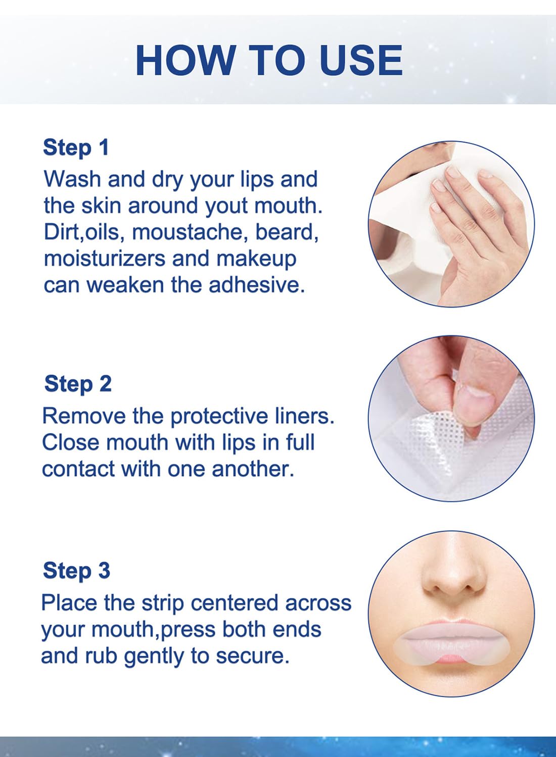 Anti-Snoring Sleep Strips, Sleep Mouth Strip for Better Nose Breathing - 90 Pcs