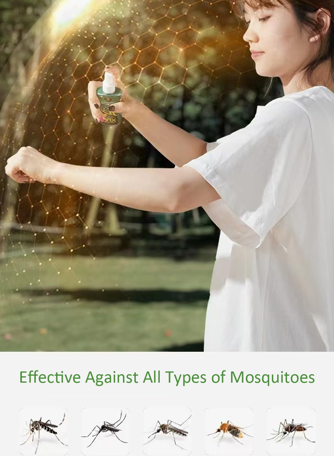 Outdoor Mosque Repellent Spray, All Natural Deet-Free Insect Repellents 80ml