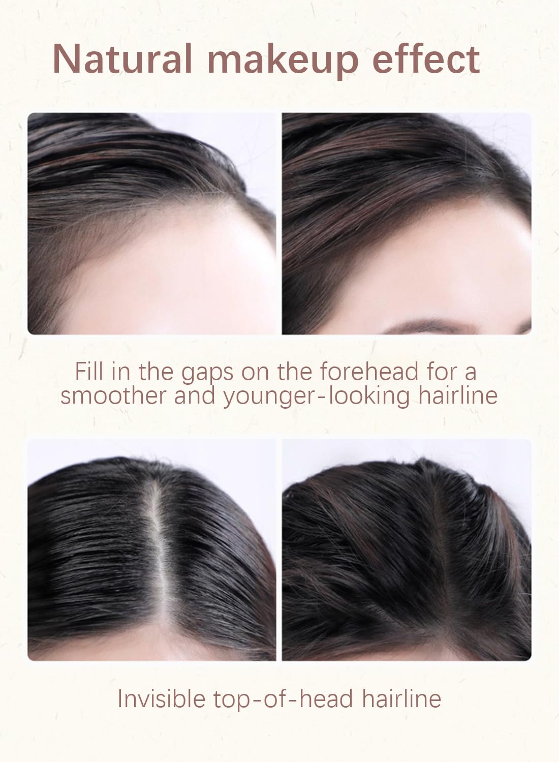 Instantly Hairline Powder, Waterproof Long Lasting Root Touch Up Hair Powder, Volume Hairline Powder, Quick Cover Grey Hair Root Concealer for Women and Men