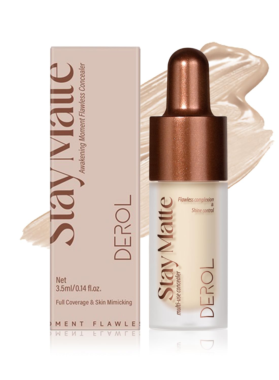 Concealer Stick, Hydrating Full Coverage Flawless Corrector Stick, Long Lasting Multi-Use Cream Contouring Highlighter Makeup Stick, Under Eye Concealer 3.5ML