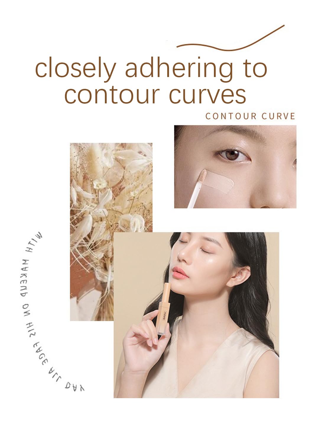 Liquid Contour Stick, Long Lasting Waterproof High Gloss Highlighter Stick, Blendable Lightweight Smooth Bronzer Stick for Face and Body Matte Finish