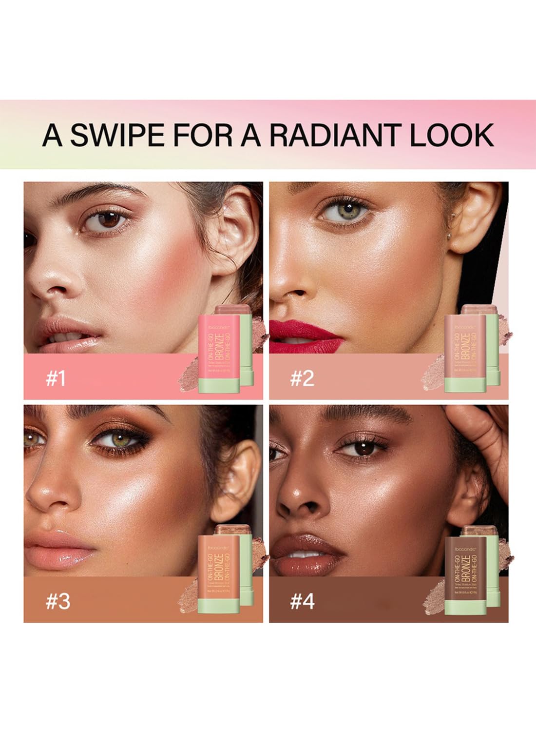 Highlighter and Bronzer Stick, Face Contouring Pen,