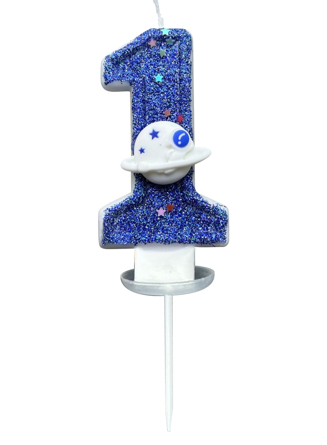 7 cm Blue Number Cake Candles,