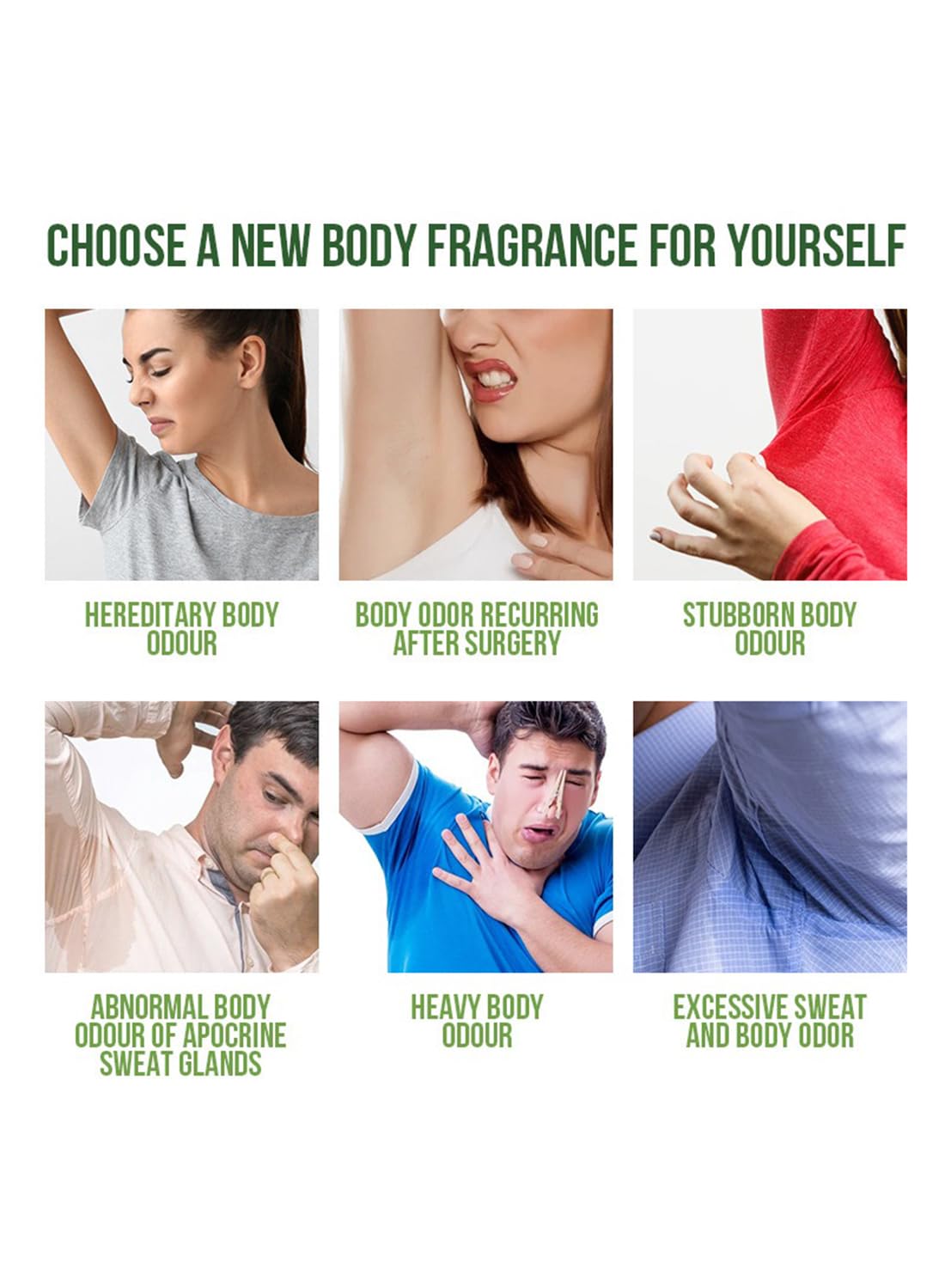Antiperspirant Spray, Refreshing Whole Body Deodorant, Aluminum Free Deodorant, Long Lasting Sweat and Odor Protection, Relieve Body Odor 30ml