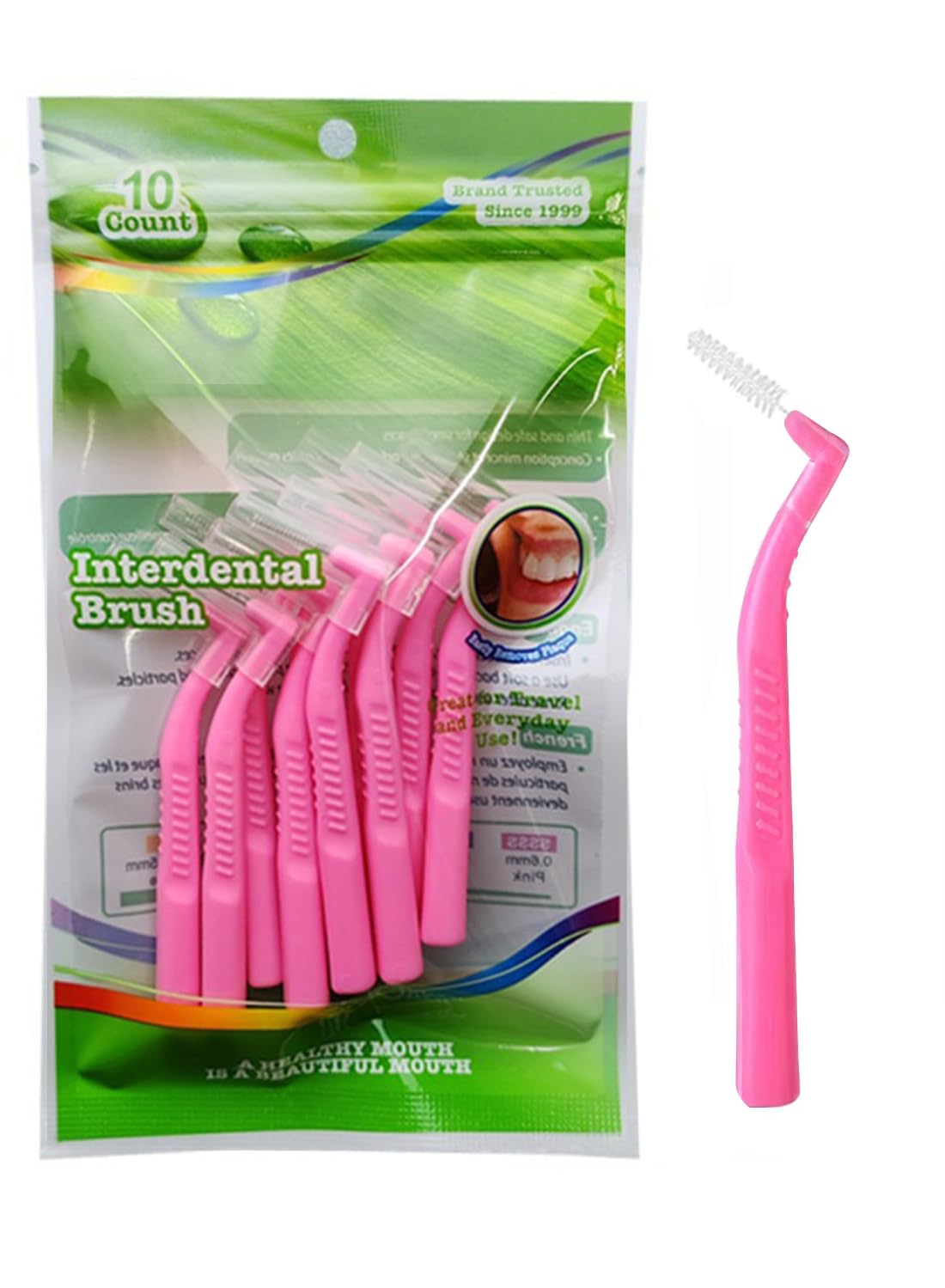 10Pcs L-Shaped Interdental Brushes Set