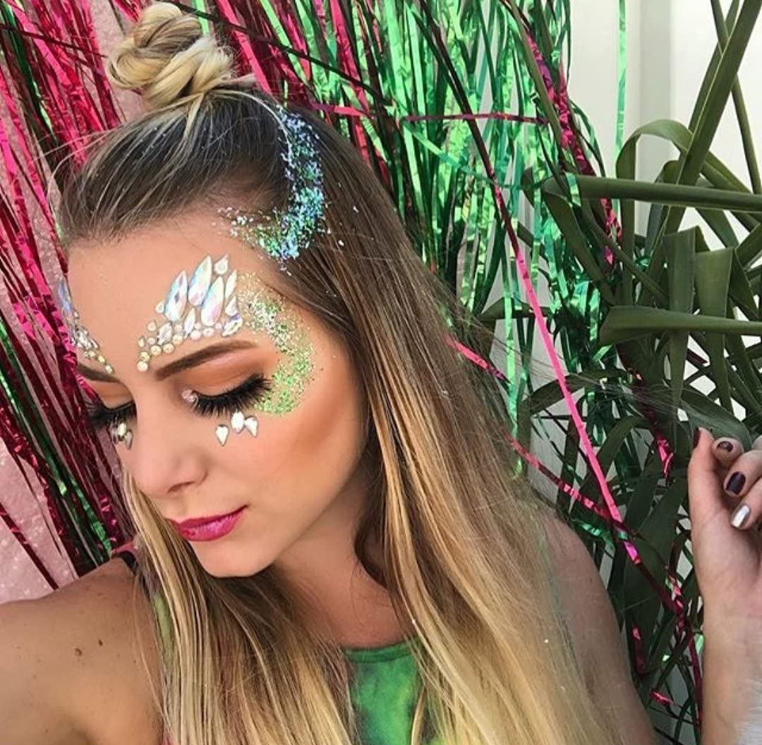 Face Gems, Glitter Temporary Tattoo Sticker
