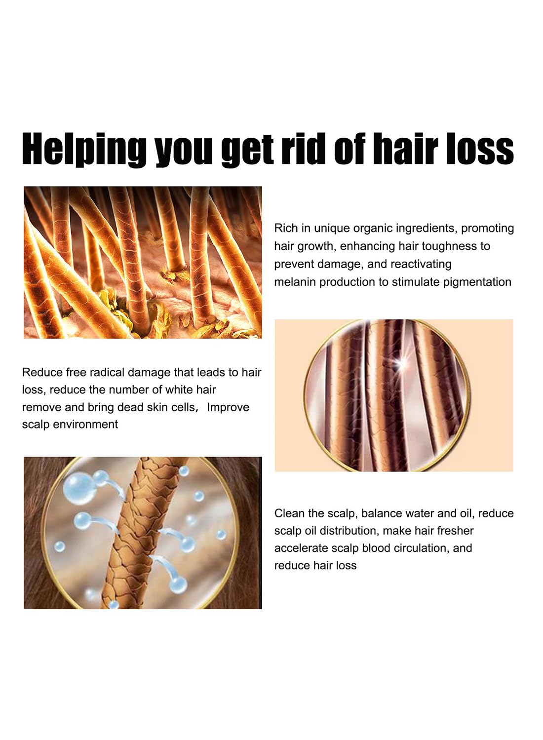 Hair Essence Oil, Hair Care to Promote Healthy Hair Growth and Reduce Frizz 30ml