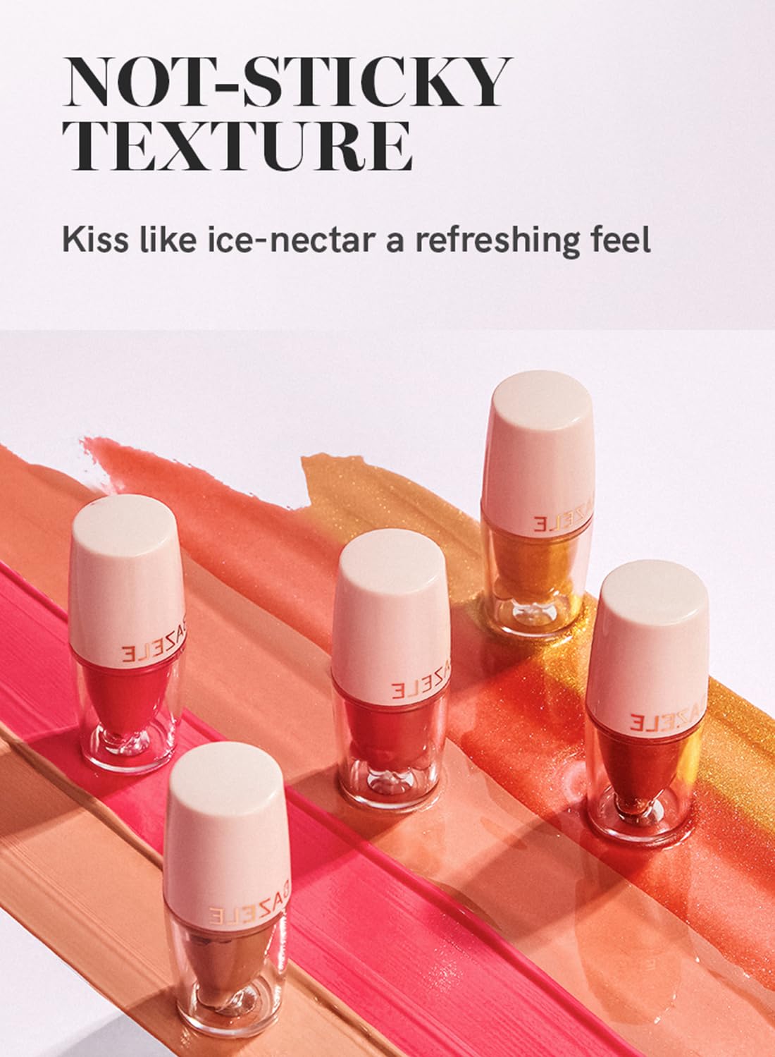 Jelly Lipstick Liquid, Mirror Cat Paw Waterproof High Pigment Lip Gloss
