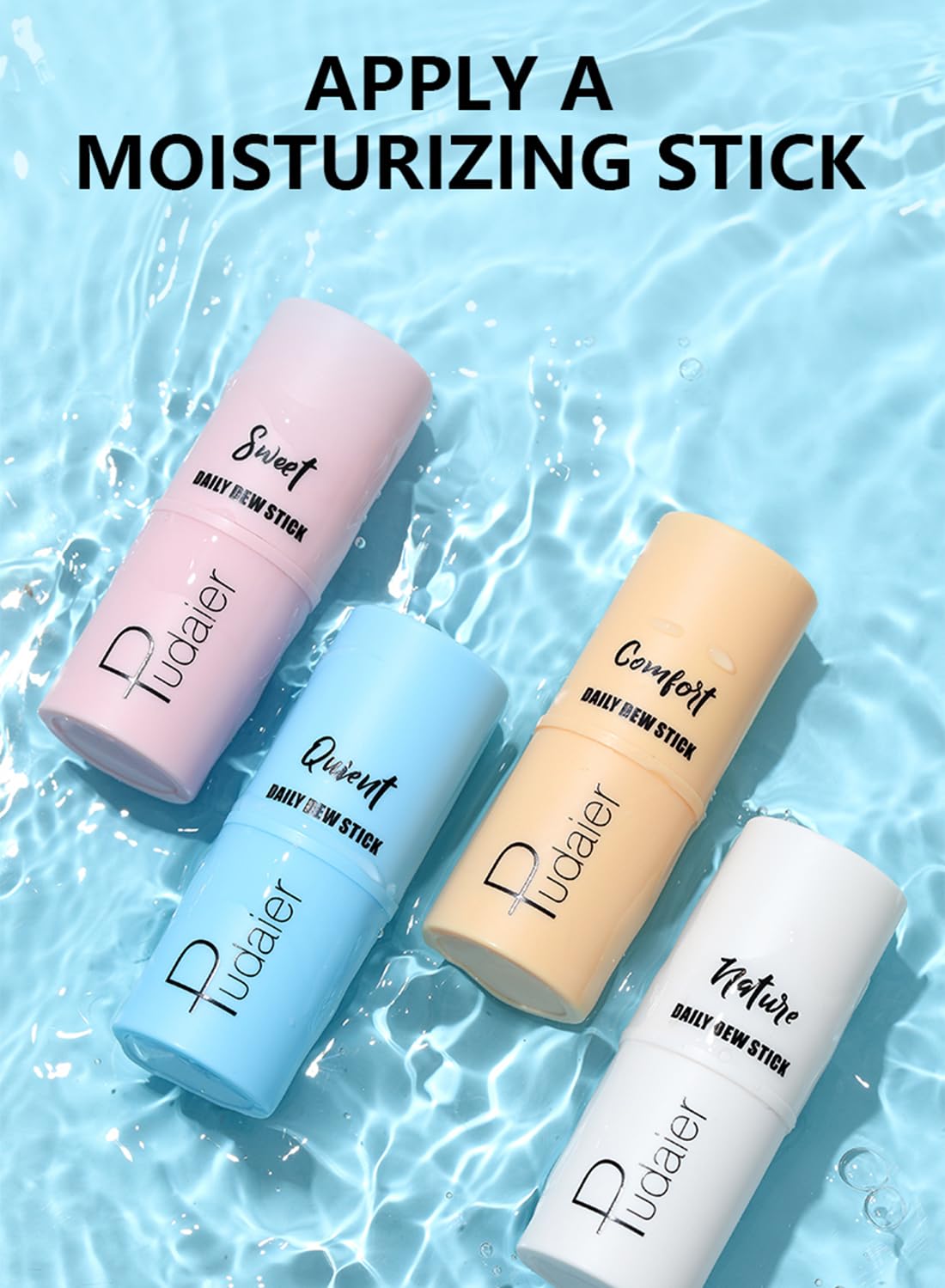 Face Moisturizer Stick, Hydrating Moisturizing Multi Balm Stick, Instant Wrinkle Skin Care, Soothing Brightening Makeup Fairy Sticks, for Facial Skin Eye Lip & Body
