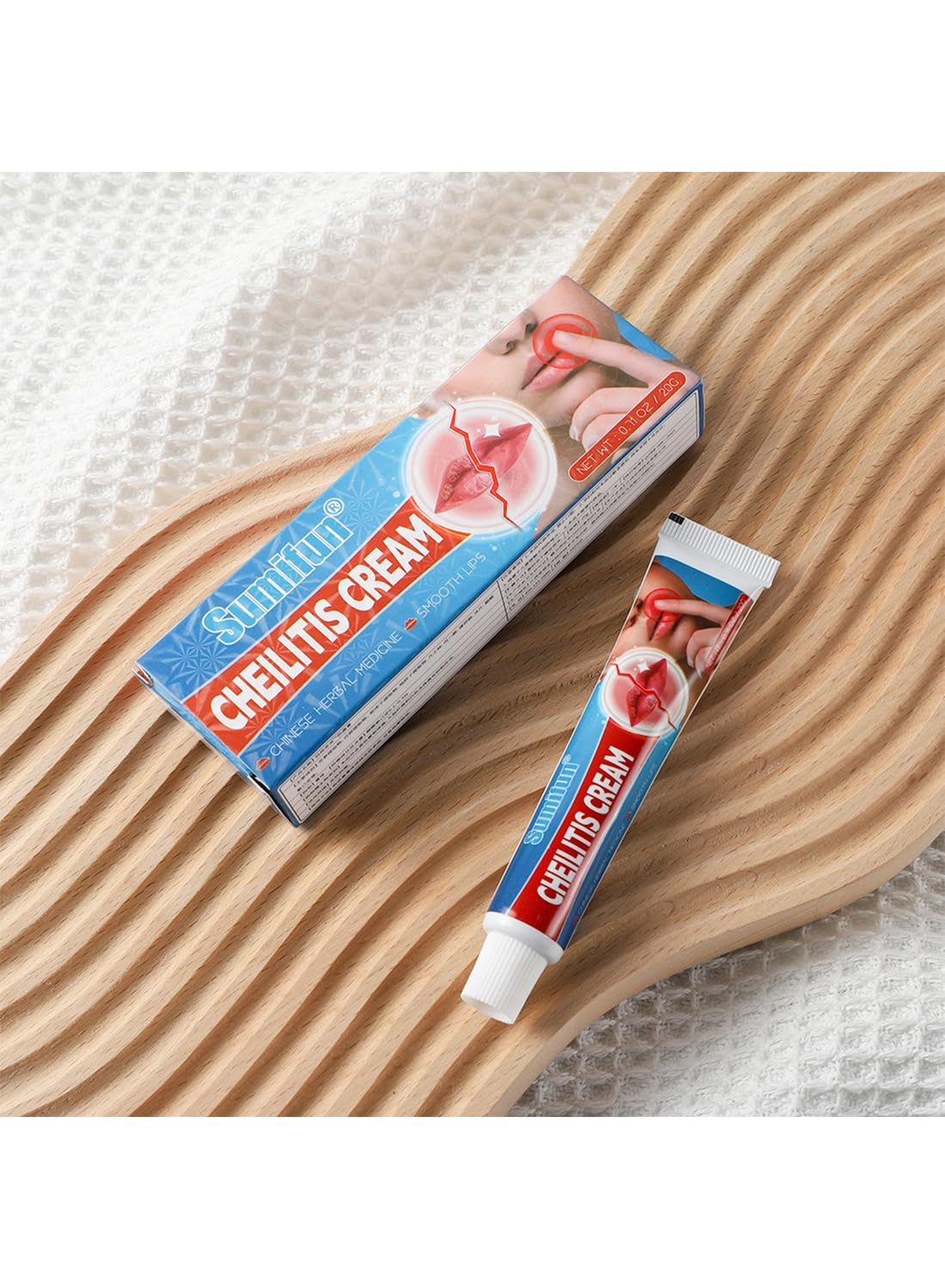 Lip Repair Stick, Deep Moisturizing Repairing Anti Drying Lip Balm, Lip Care for Dry Cracked Lips, Fade Lines, Repair Cheilitis, Restore Lip Protection 20G