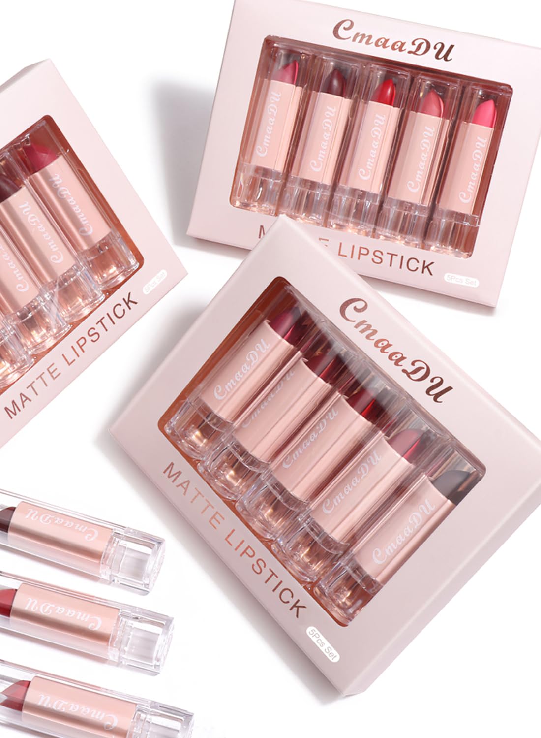 Cmaadu 5 Colors Matte Lipstick Set