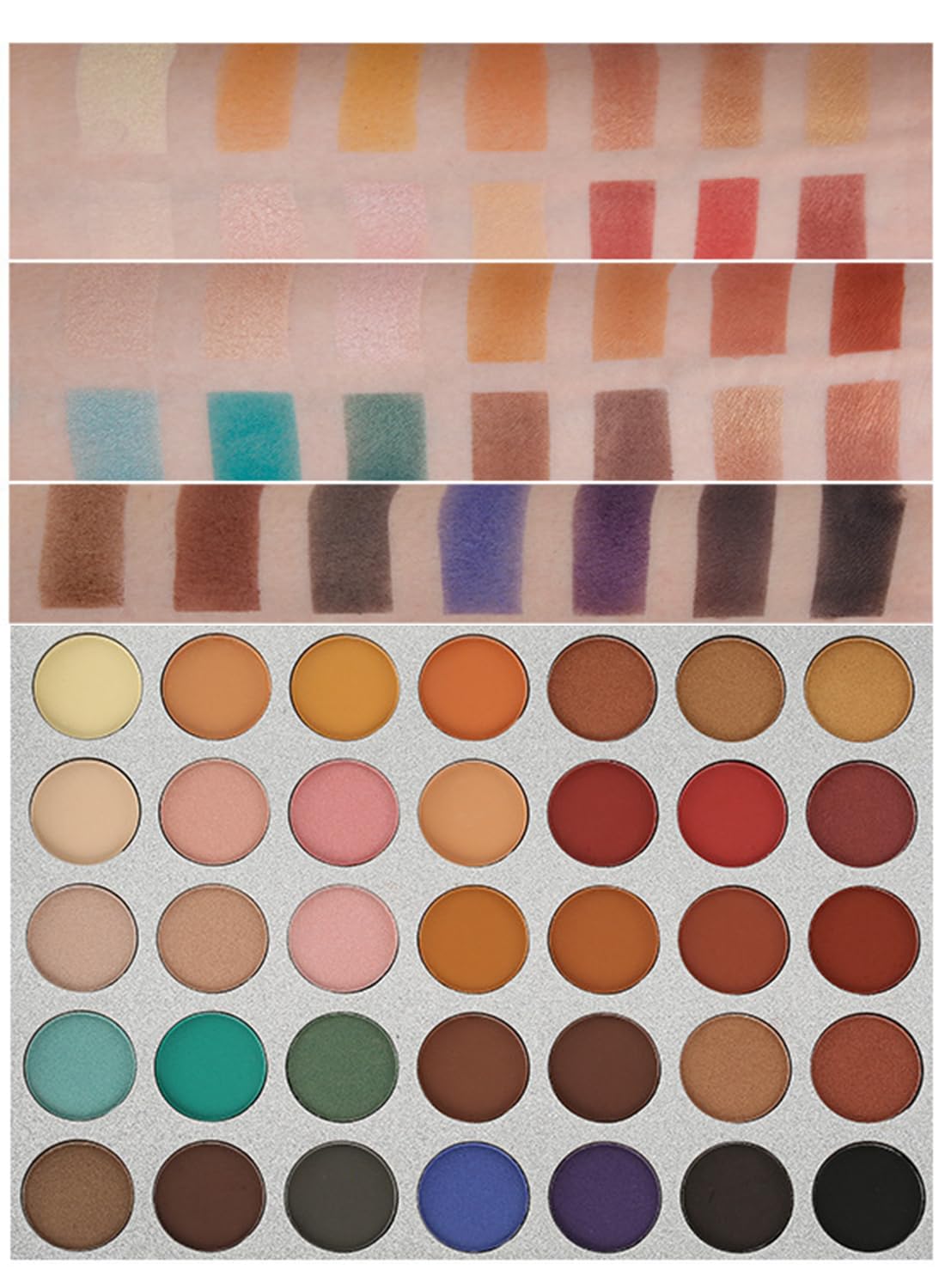 35 Colors Eyeshadow Palette, Long Lasting Highly Pigmented Matte and Shimmer Eye Shadow Makeup Palette, Eye Shadow Palette Gift Set for Girl Woman