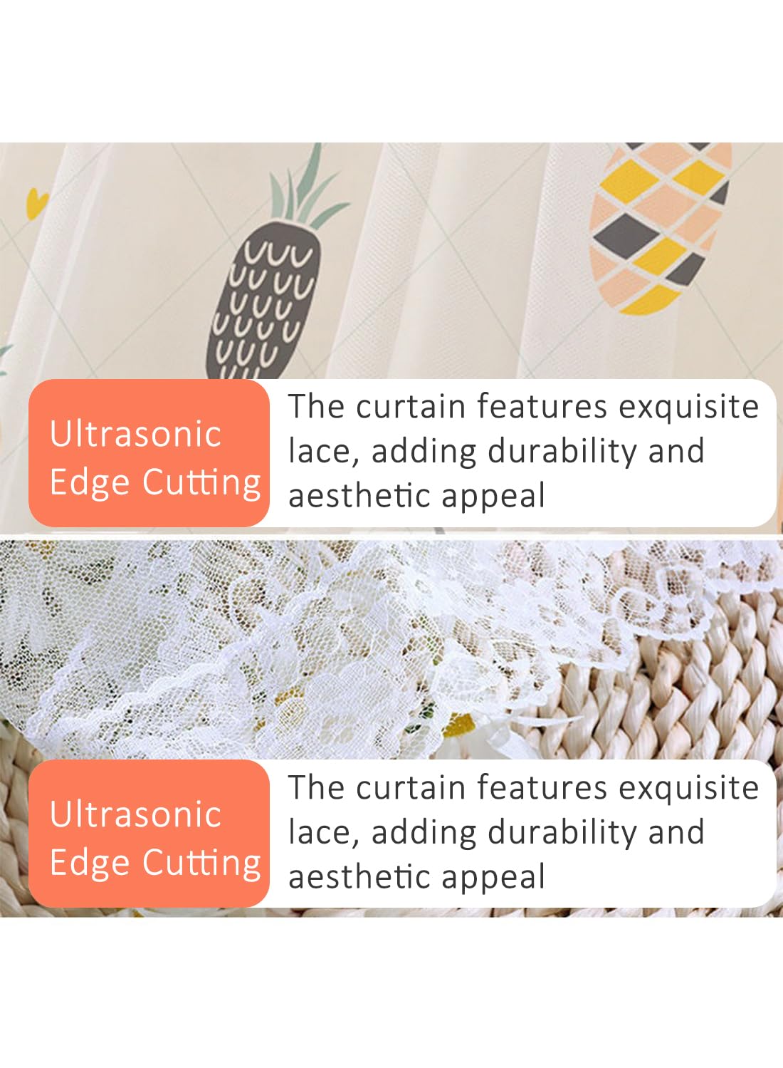 Velcro Double Layer Cartoon Pattern Blackout Curtains