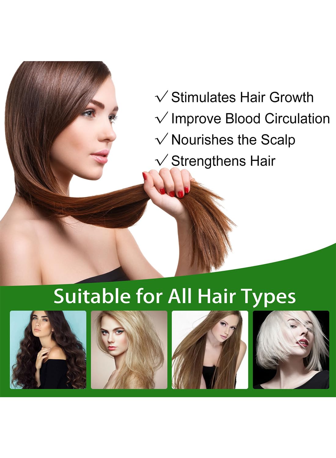 Rosemary Essential Oil, Hair Strengthening Oil, with Pure and Natural Formula, Promote Hair Growth, Nourish the Scalp, Repair Hair 30ml