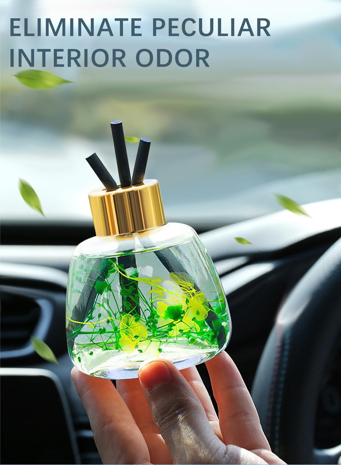 Flower Reed Diffuser Set with Incense Diffuser Sticks, Scented Room Diffuser Home Fragrance with Aromatherapy Essential Oil for Car Home Office Bedroom Gift Set 100ml