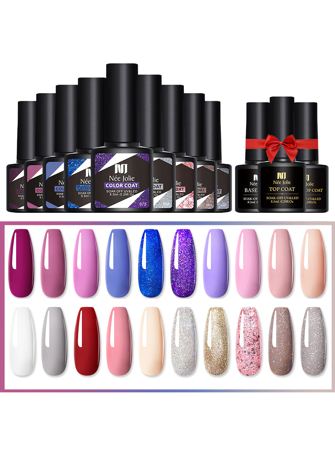 Nee Jolie 23 Pcs Gel Nail Polish Set