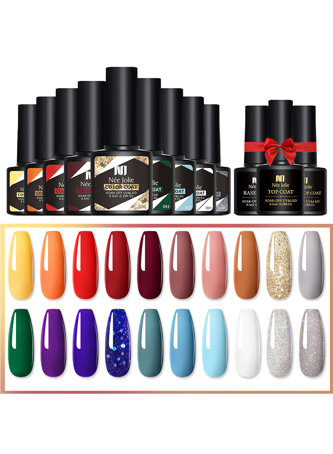 Nee Jolie 23 Pcs Gel Nail Polish Set