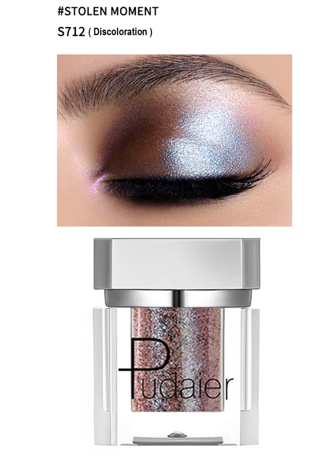 Pudaier Monochrome Glitter Eyeshadow