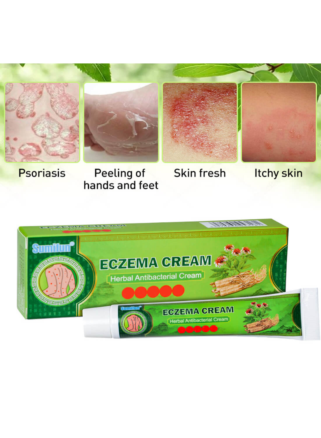 Sumifun Treatment Psoriasis Eczema Cream