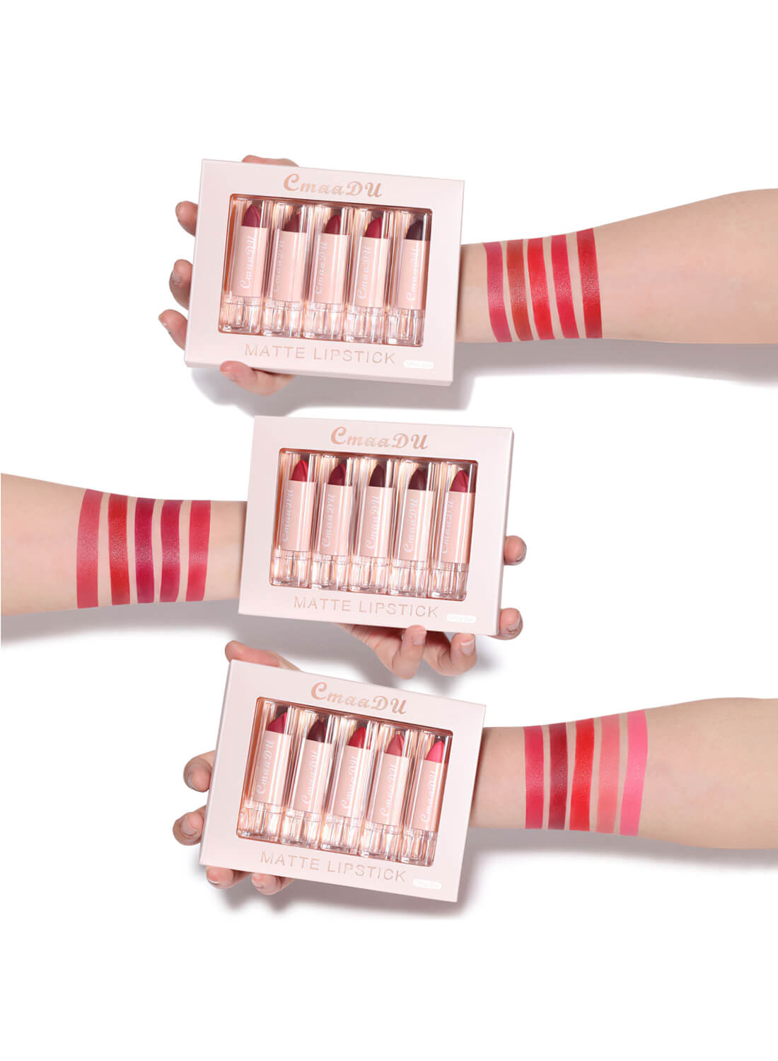 CmaaDu 5 Colors Matte Lipstick Set