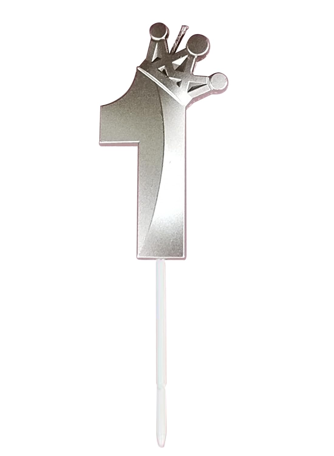 l&Wen Birthday Candles Twisted,  Long Thin Spiral Candle with Holders for Wedding Party Decorations (6 Pcs, Silver Twisted Collection)