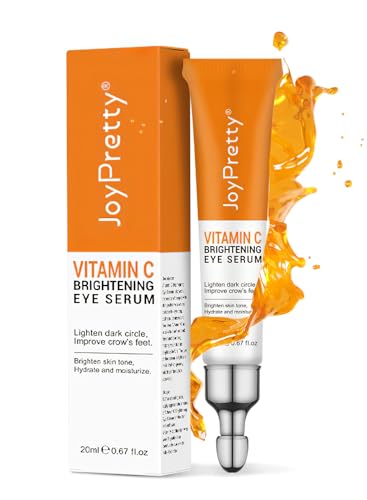 L&Wen Vitamin C Serum, Brightening Anti Aging Eye Serum, Remove Dark Circles Puffiness Under Eye Bags Fine Line, Reduce Wrinkle, Dark Spot Remover, Even Skin Tone, Boost Skin Elasticity 20ml