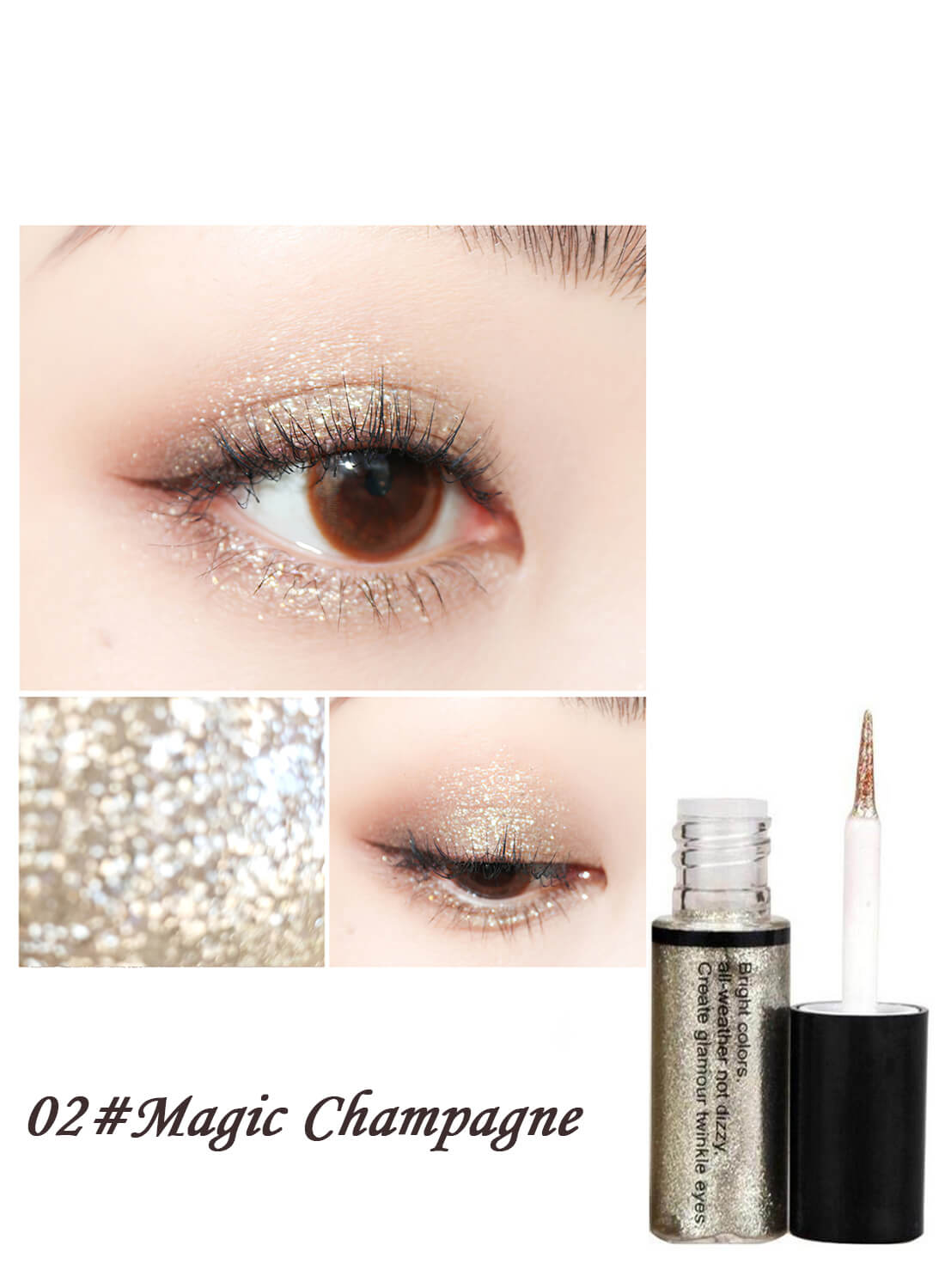 5 Colors Glitter Liquid Eyeshadow Set