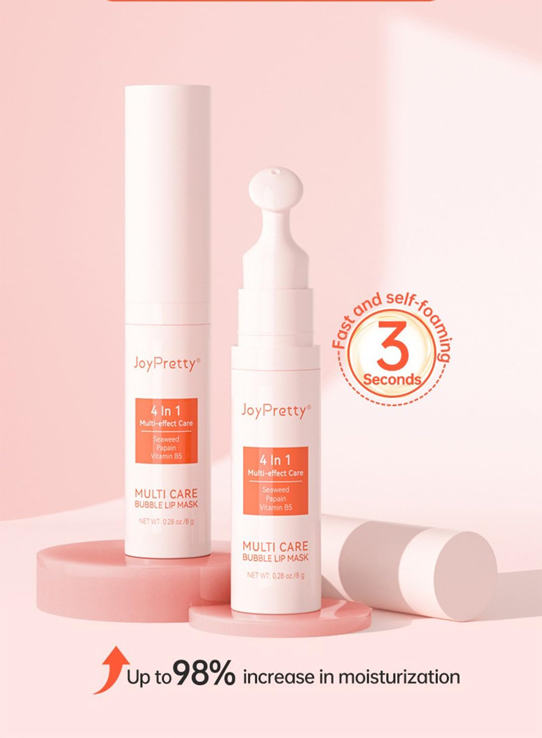 Lip Moisturizer, 4-in-1 Hydrating Lip Mask, Lip Care to Fade Lip Lines 8g