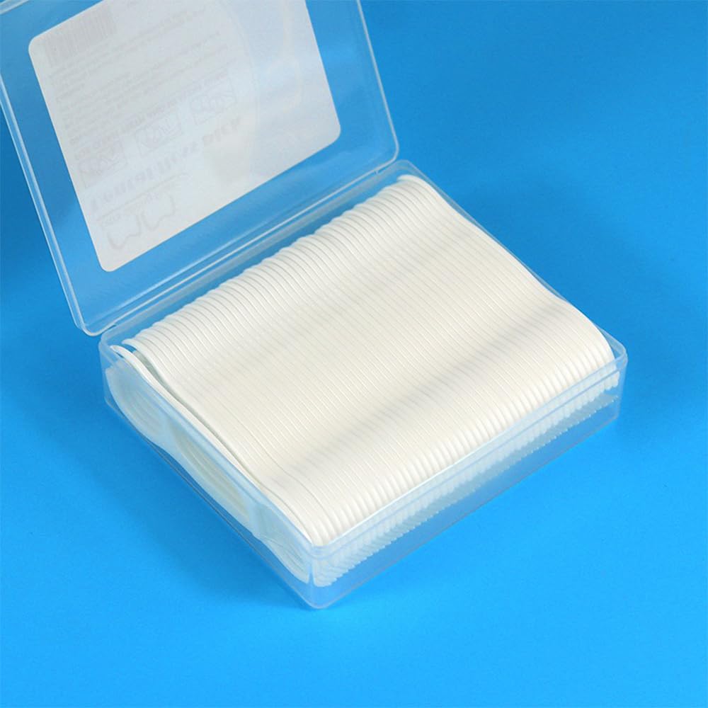 Disposable Dental Floss Picks, Portable Toothpicks Flossers - 100 Pcs/Box, White