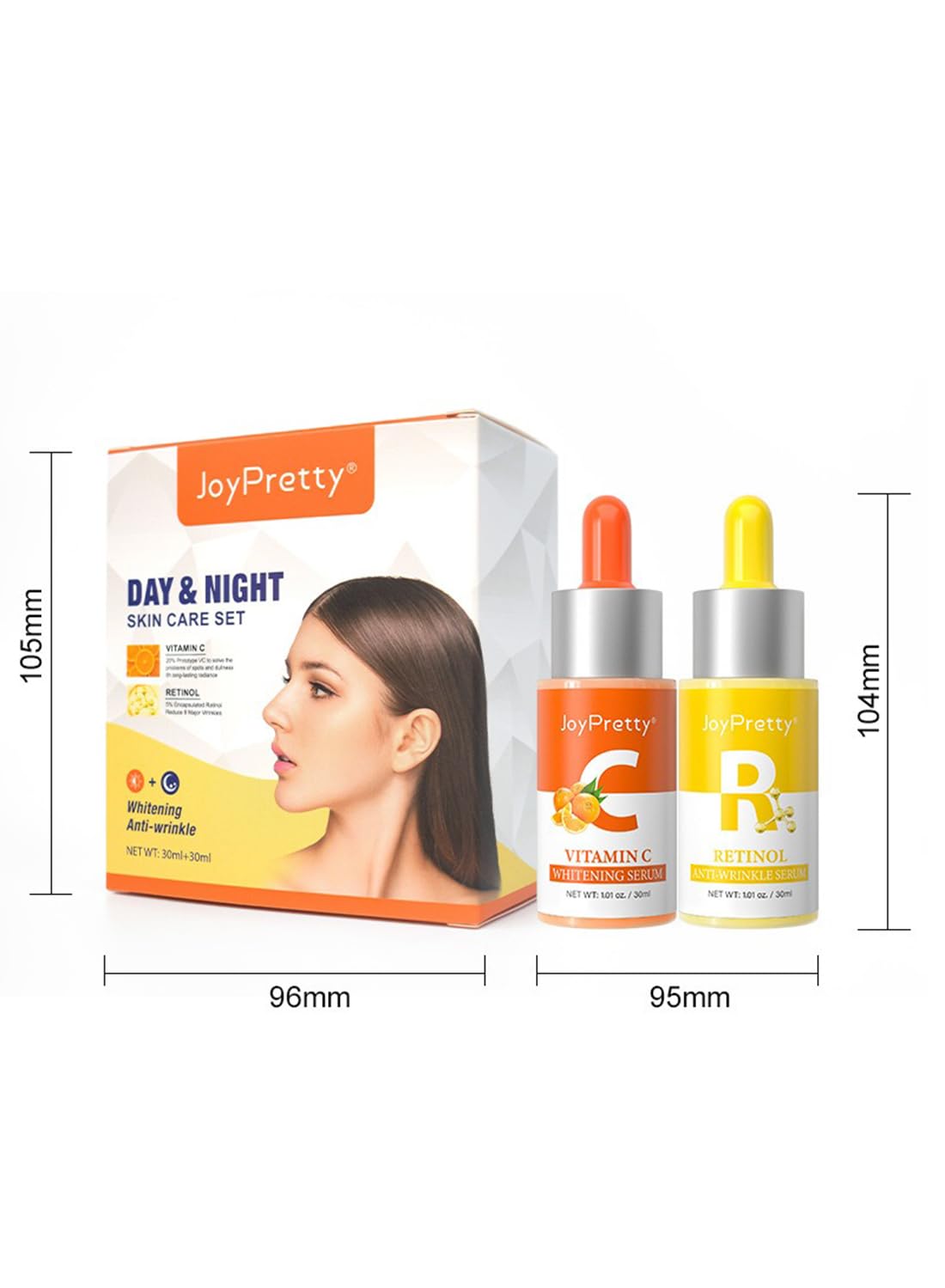 Facial Serum Kit, Anti-Aging Day & Night Face Treatment Essence Set