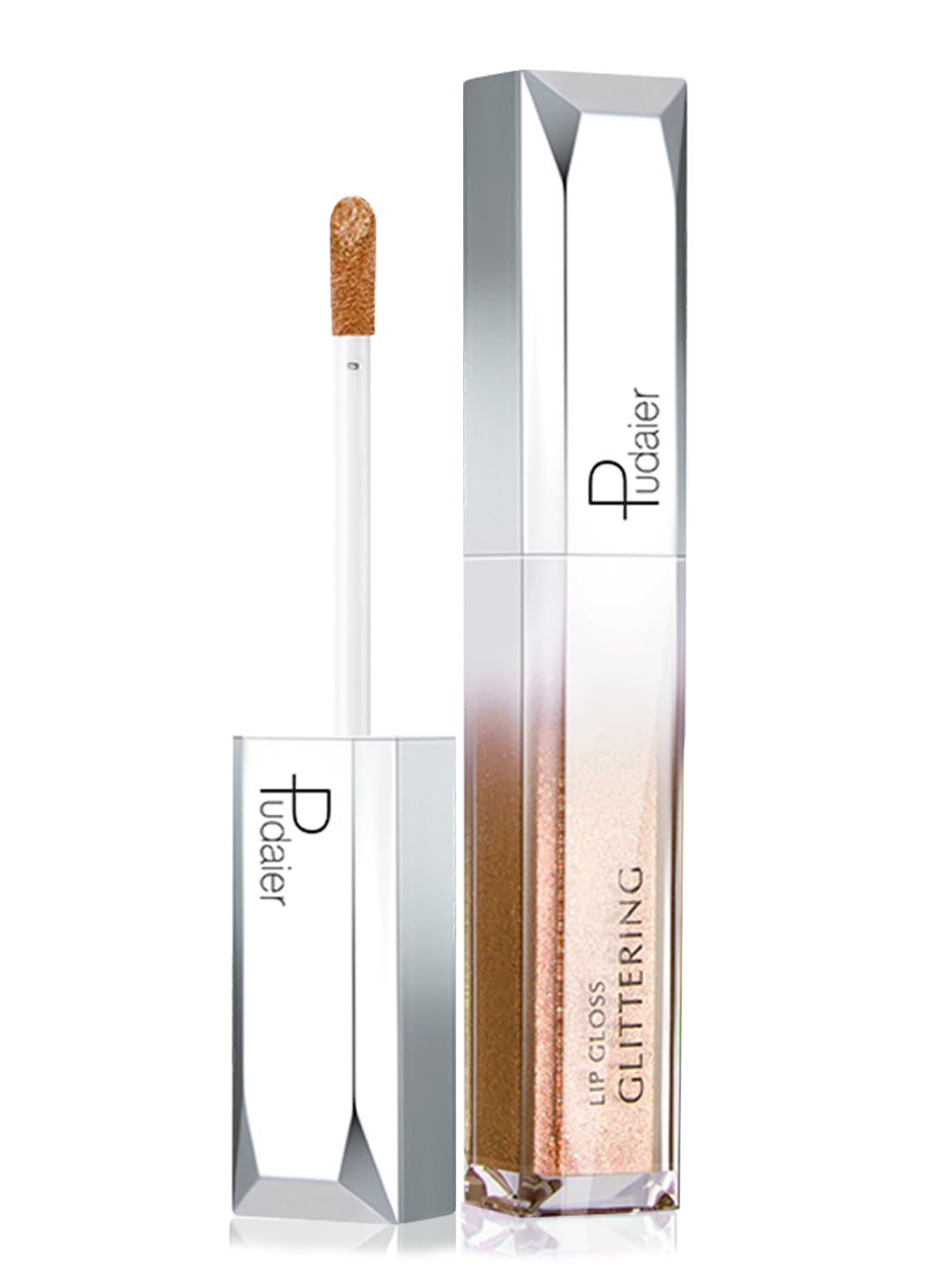 Glitter Lip Gloss, Shimmer Metallic Liquid Lipstick, Moisturizing Waterproof Long Lasting Multi-Used Lip Makeup for Party DIY Daily Use, for Lips Cheeks Eyes