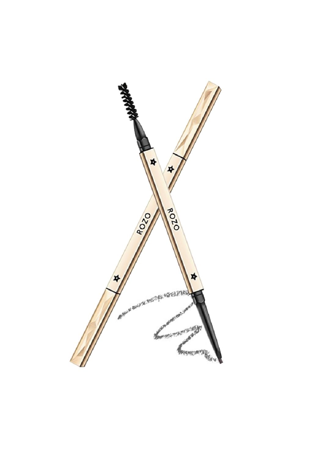 Eyebrow Pencil with Spiral Brush, Brow Pencil
