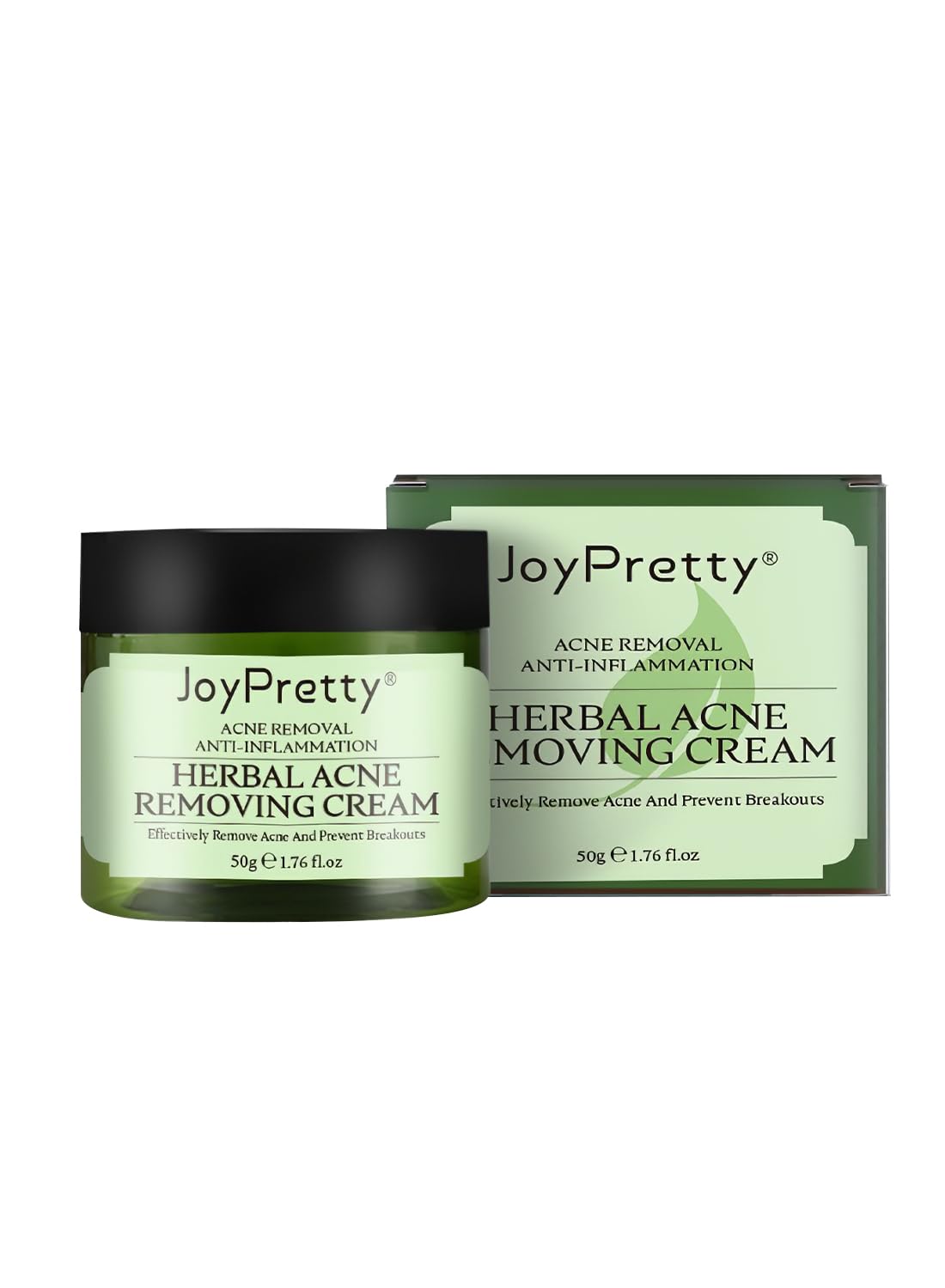 Acne Treatment Face Cream, Herbal Anti-Inflammation Soothing Acne Moisturizer with Tea Tree Oil, Acne Remover for Stubborn Pimple Blackhead Whitehead Blemish, Inflammation Relief 50g