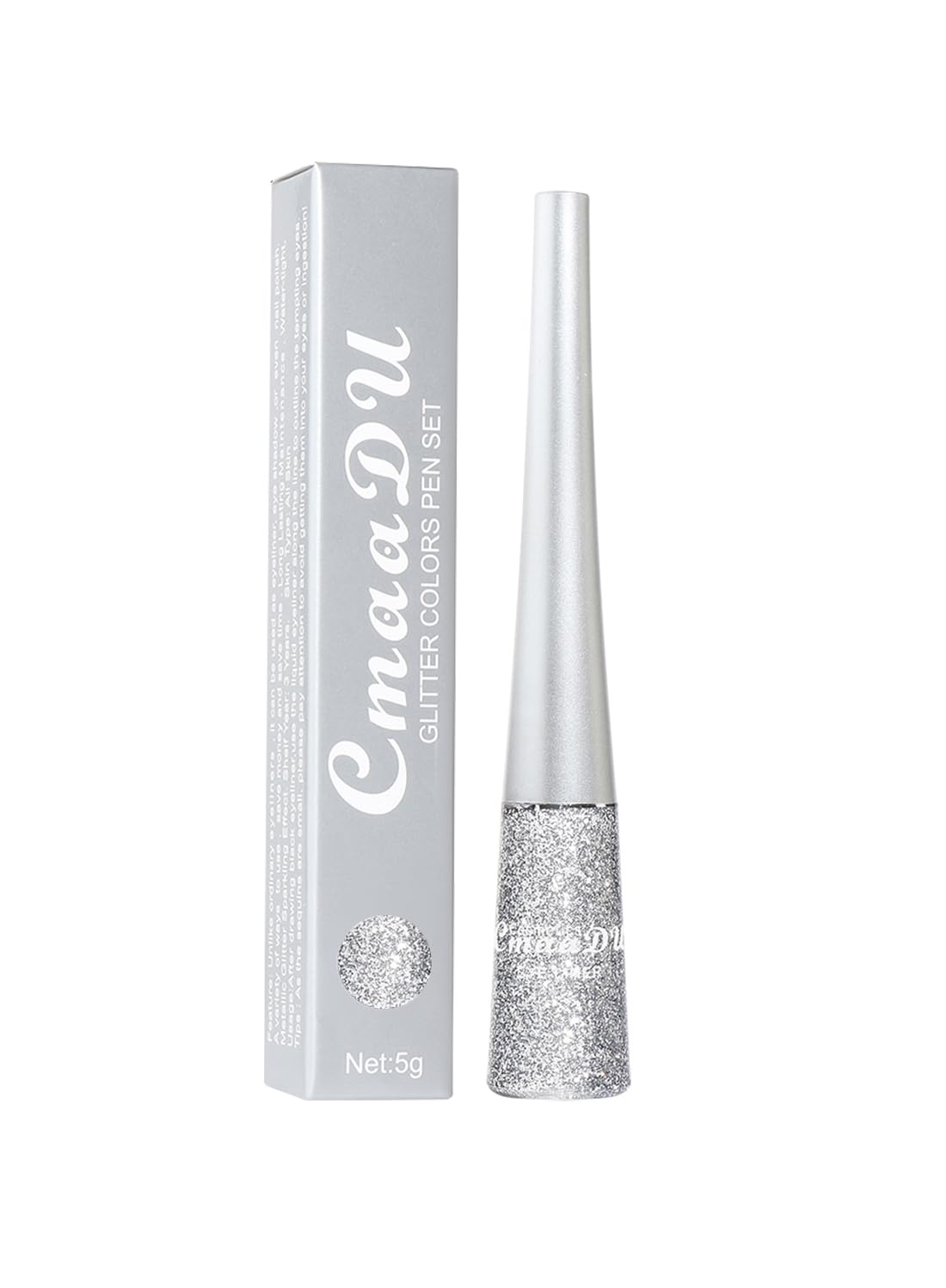 Eyeliner Pencil, Waterproof Glitter Eyeliner Pencil, Long Lasting Multi Used Eye Makeup for Face Lips Art Party Festival