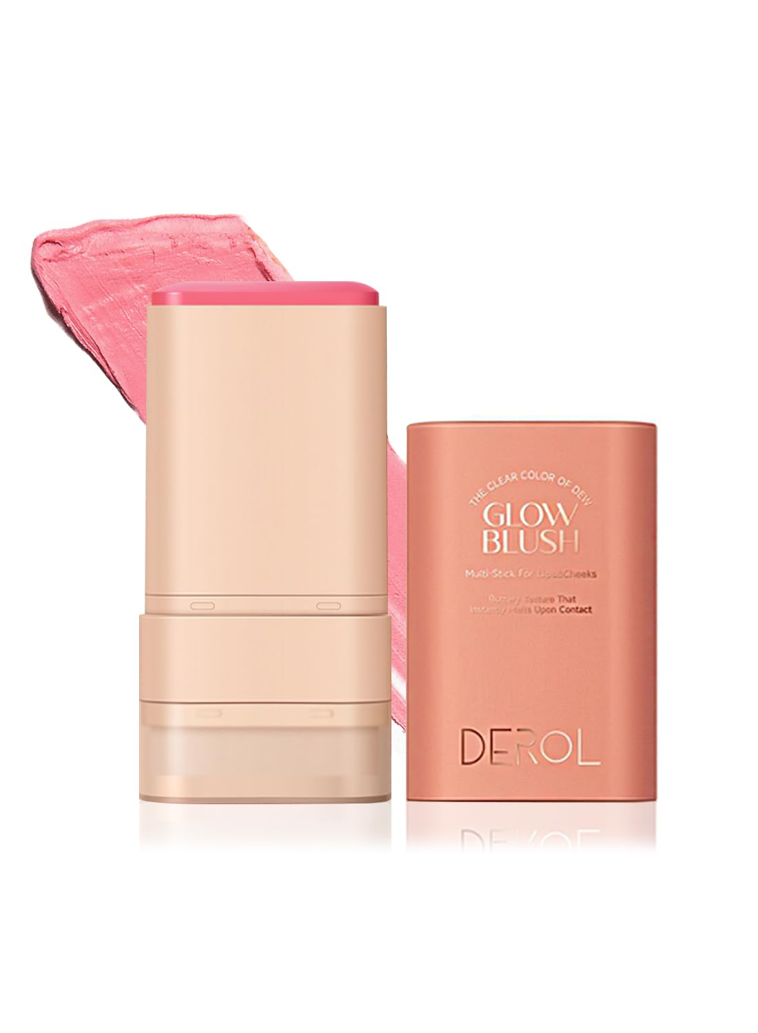 Blush Stick, Moisturizing Blush Cream, Natural Waterproof Multi-Use Lip Tint, High Pigmented Creamy Blush Stick for Eyes Lips and Cheeks, Gift Set for Women 30G