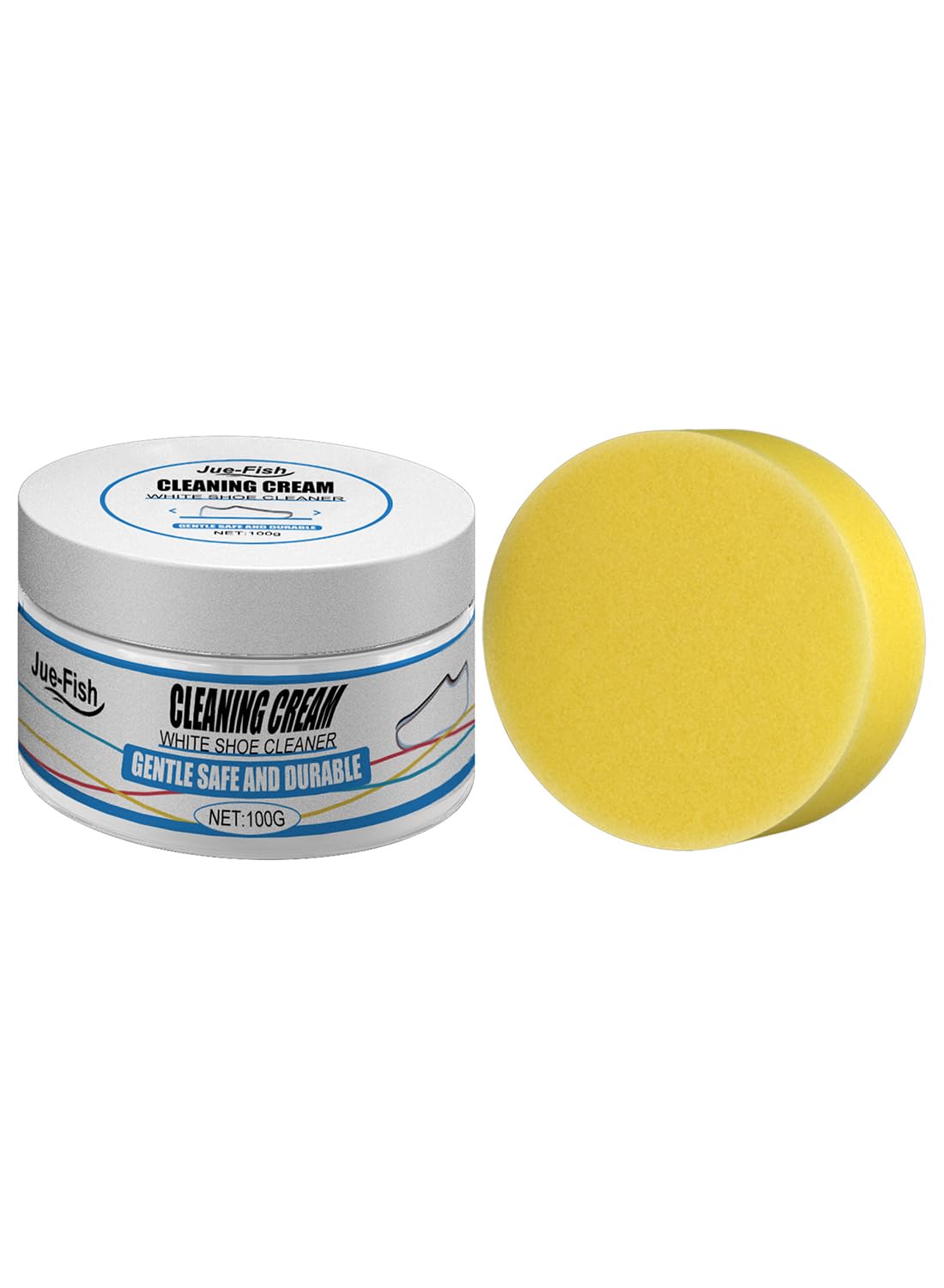 White Shoe Cleaner, Brighten Leather Shoes and Boots Sneaker Cleaner 100g