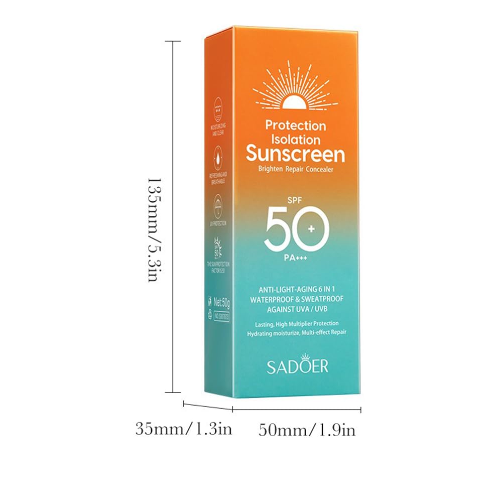 High Multiplier Protection Sunscreen SPF 50, Sunscreen Lotion for Unisex - 50g