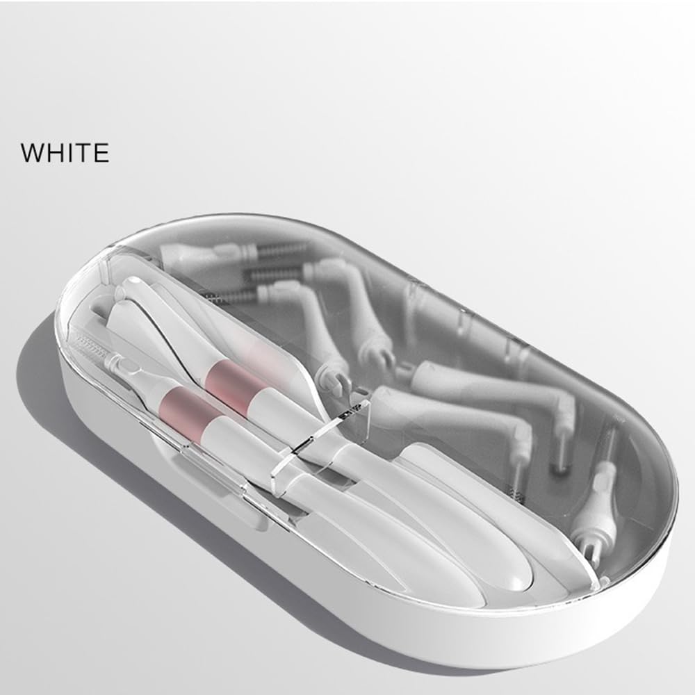 Portable Box L-Type + I-Type Head Interdental Brushes, 18 Pcs 0.8mm-Mixed Pack, White