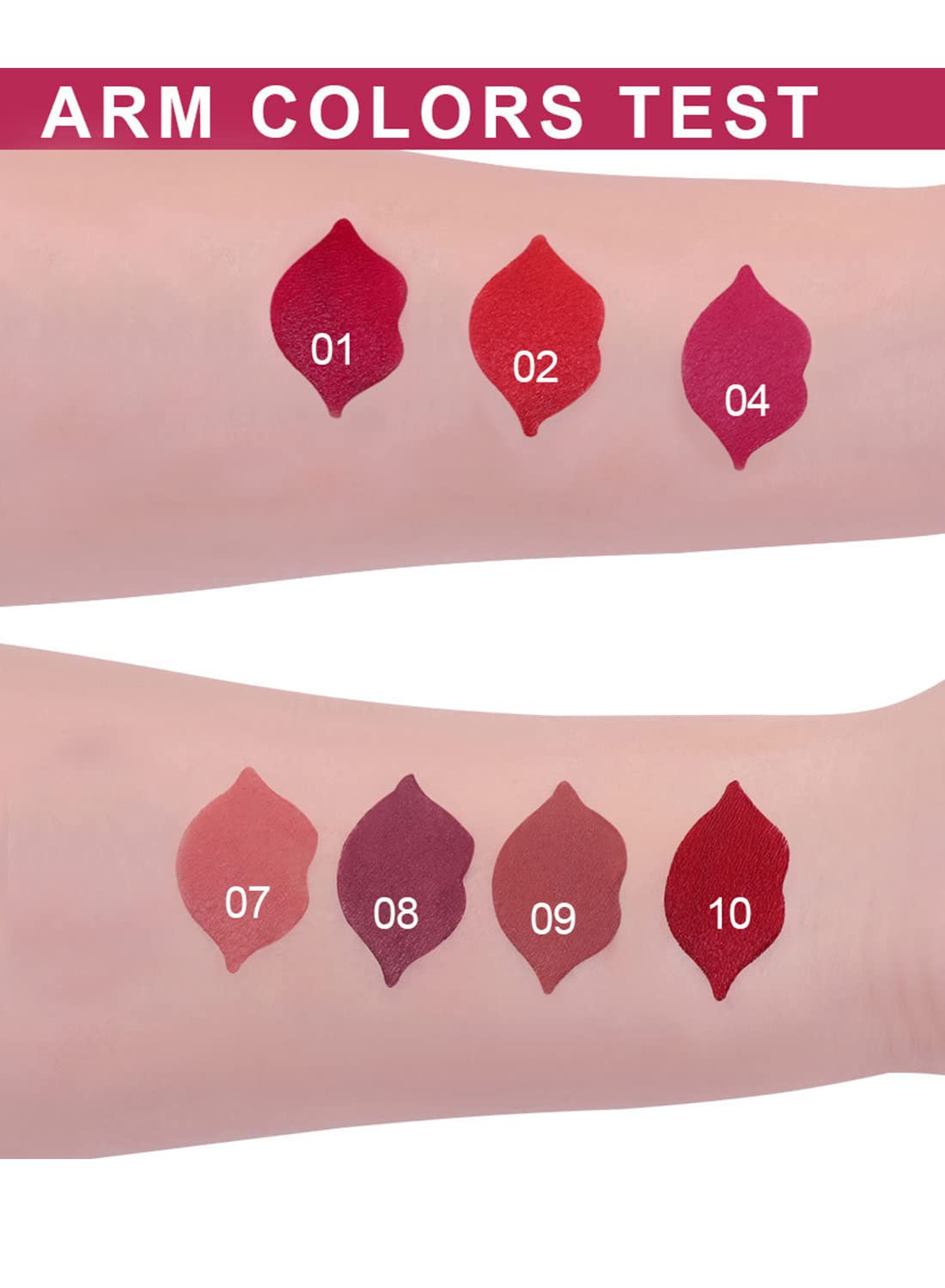 Matte Lipstick for Women, Long Lasting Waterproof Highly Pigmented Moisturizing Velvet Lip Gloss, Not Fade Lightweight Smudge Proof Lip Stain for Girls and Women - Purple 08