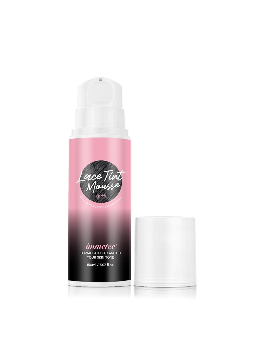 Lace Tint Melting Hair Mousse, Lace Tint Mousse for Hair Wig Lace Wigs Toupees and Hairpieces, Natural Finishing Lace Color 150ml
