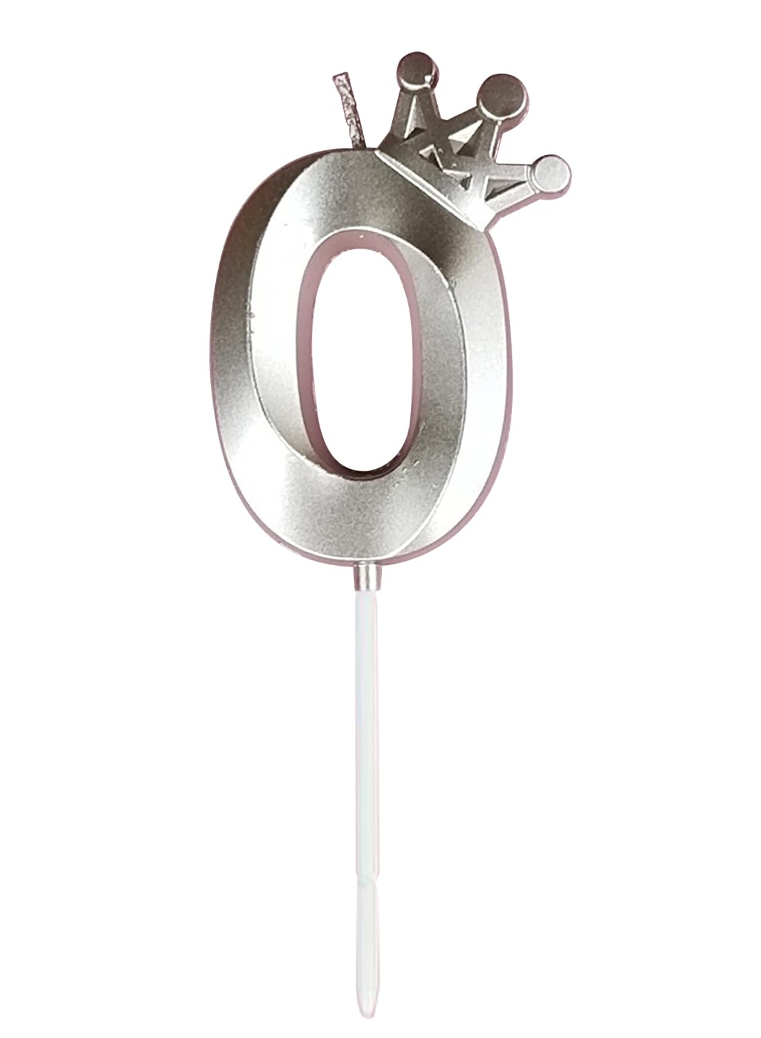 l&Wen Birthday Candles Twisted,  Long Thin Spiral Candle with Holders for Wedding Party Decorations (6 Pcs, Silver Twisted Collection)