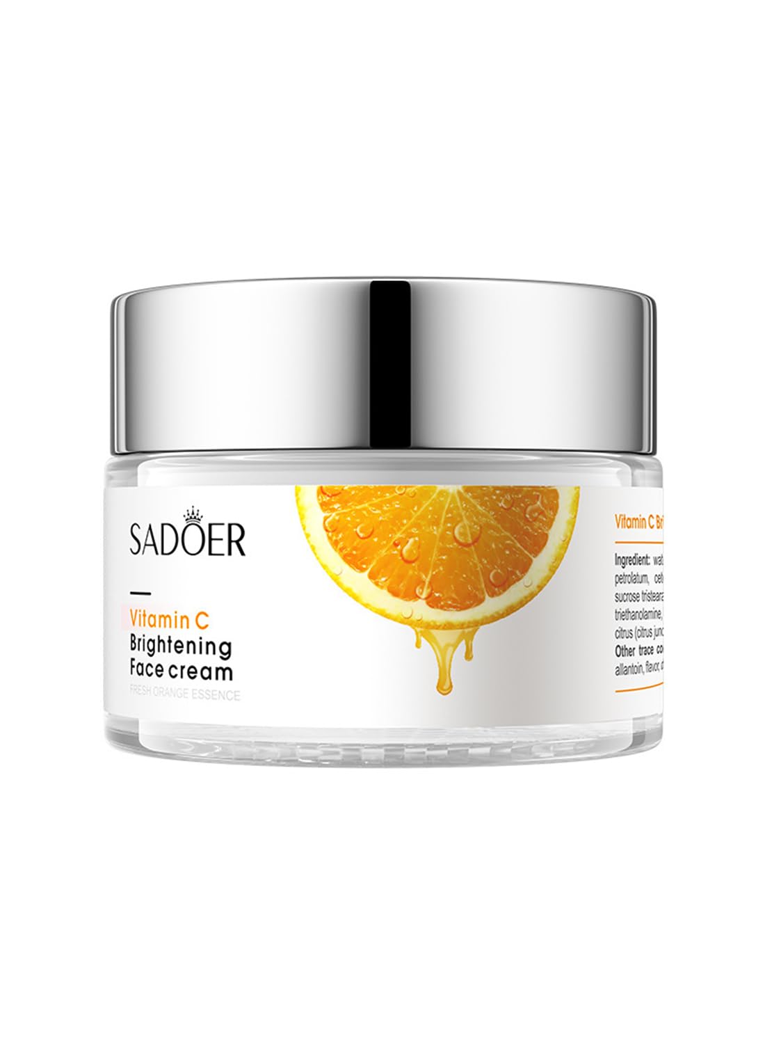Face Cream with Vitamin C, Anti-Aging Moisturizing Hydrating Brightening Face Moisturizer for Face, Body & Hands, Face Serum, Smooths & Delicates Skin, Fades Fine Lines, Enhances Skin Tone 50g