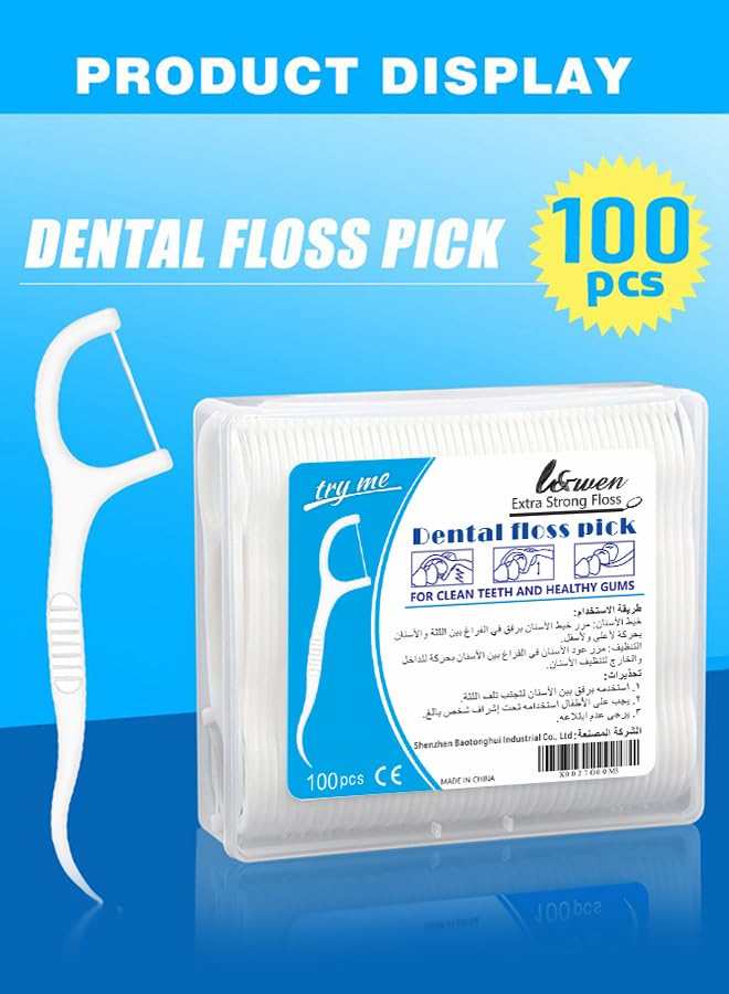 Disposable Dental Floss Picks, Portable Toothpicks Flossers