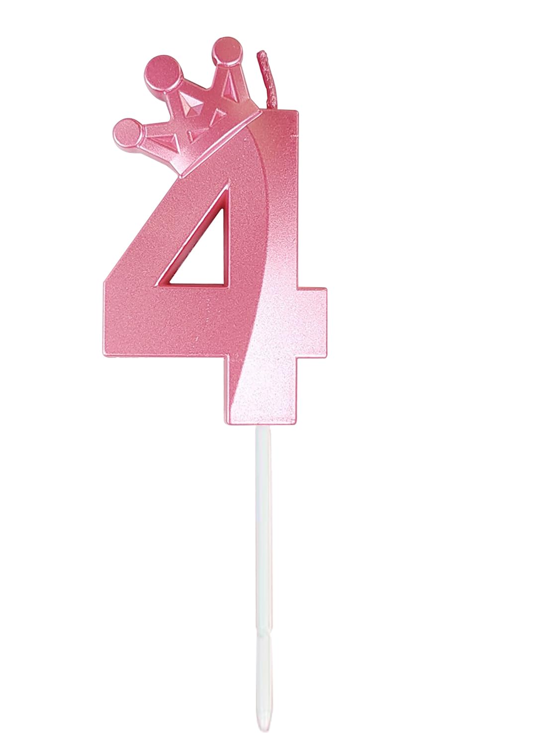 Number Birthday Candles, Metallic Glitter Crown Number 0 Cake Candles for Birthday, Wedding, Anniversary,