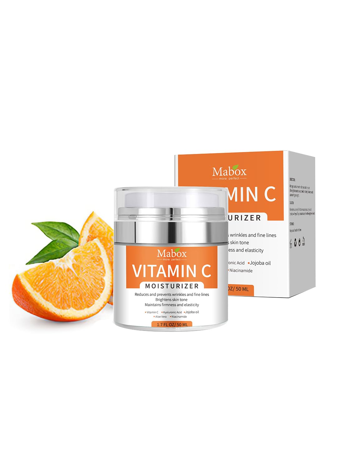 Vitamin C Face Moisturizer, Anti-Aging Facial Cream for Day and Night Use, 50g