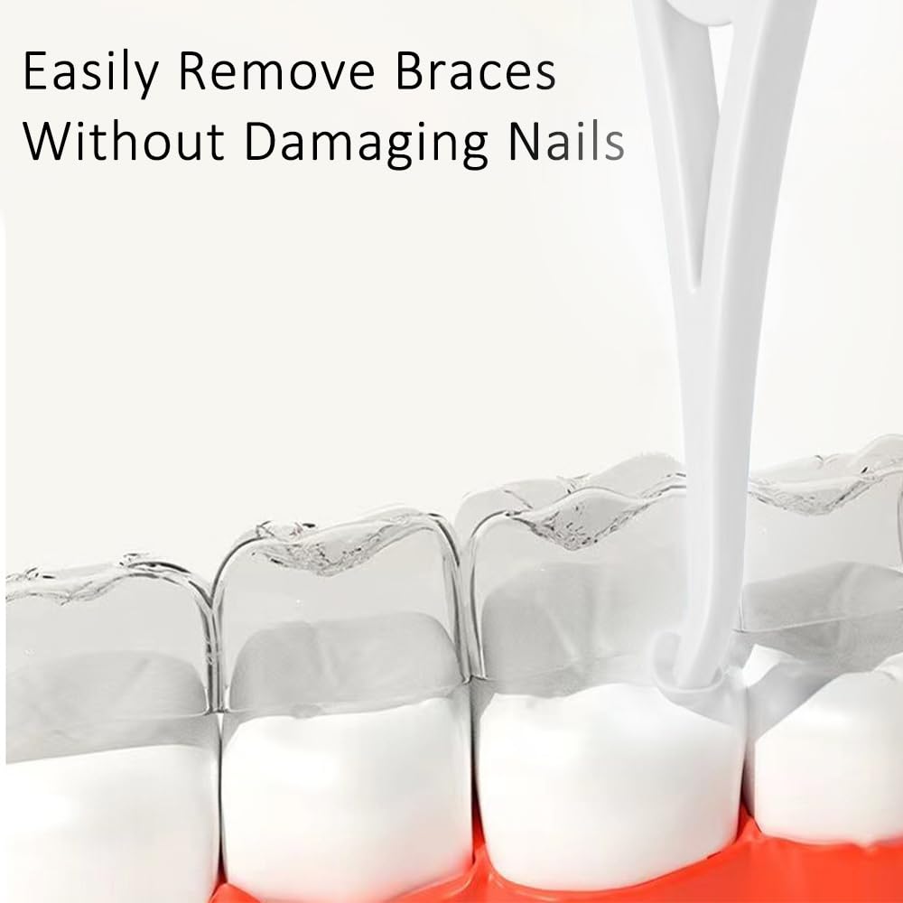 Teeth cover Removal Tool Kit with 2 Chewies, 1 Removal Tool, and 1 Brush