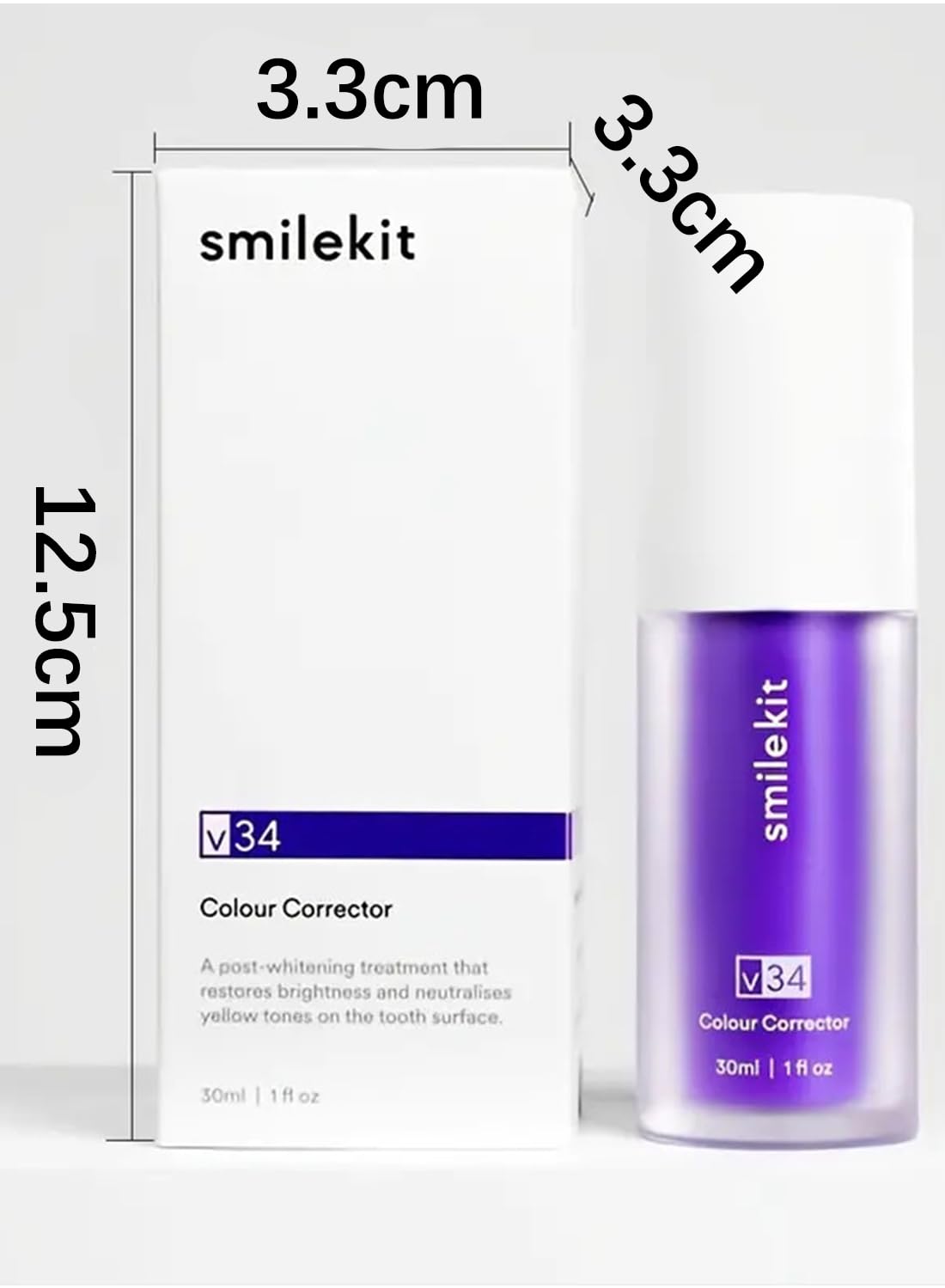 L&Wen Purple Toothpaste Teeth Whitening Booster Effective Fast Brighten Cleaning Tooth Colour Corrector to Remove Tooth Stains and Change Yellow Teeth for Sensitive Teeth 30ml