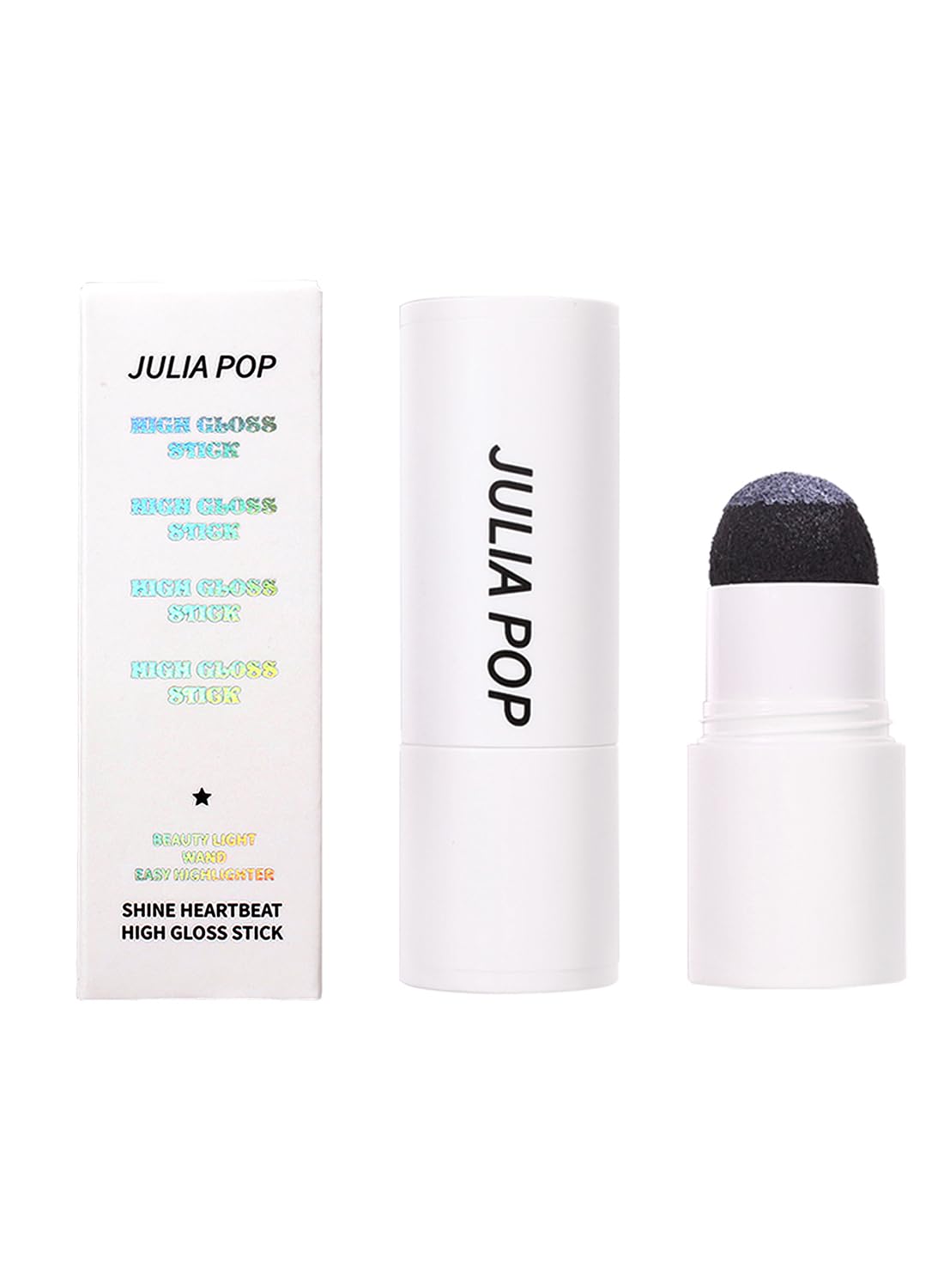 Highlighter Stick, Shine Shimmer Luminizer Waterproof Longlasting Non Greasy Body Illuminator, Sparkle High Gloss Glitter Powder Stick for Face Body