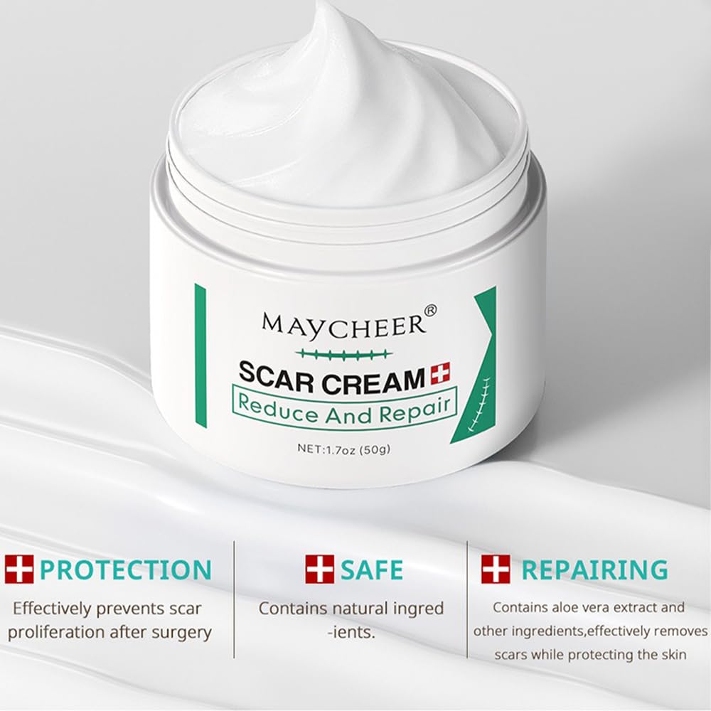 Scar Treatment Cream, Scar Removal Cream for Injury, Burns, Stretch Marks - 50g